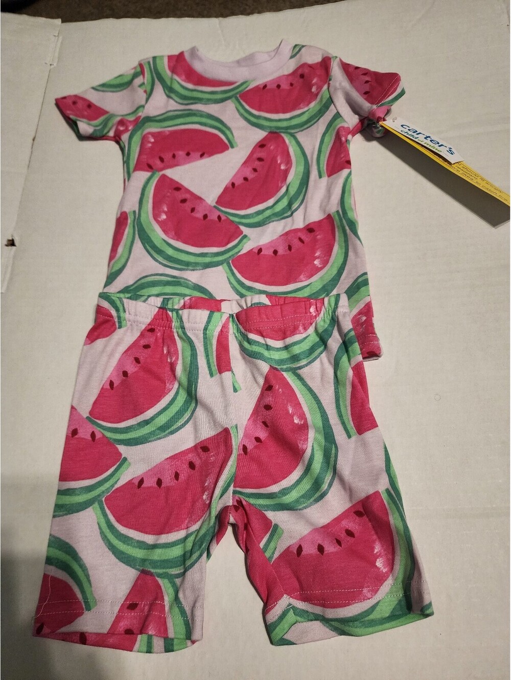 Carter's Child of Mine 2T Watermelon Print Pajama Set